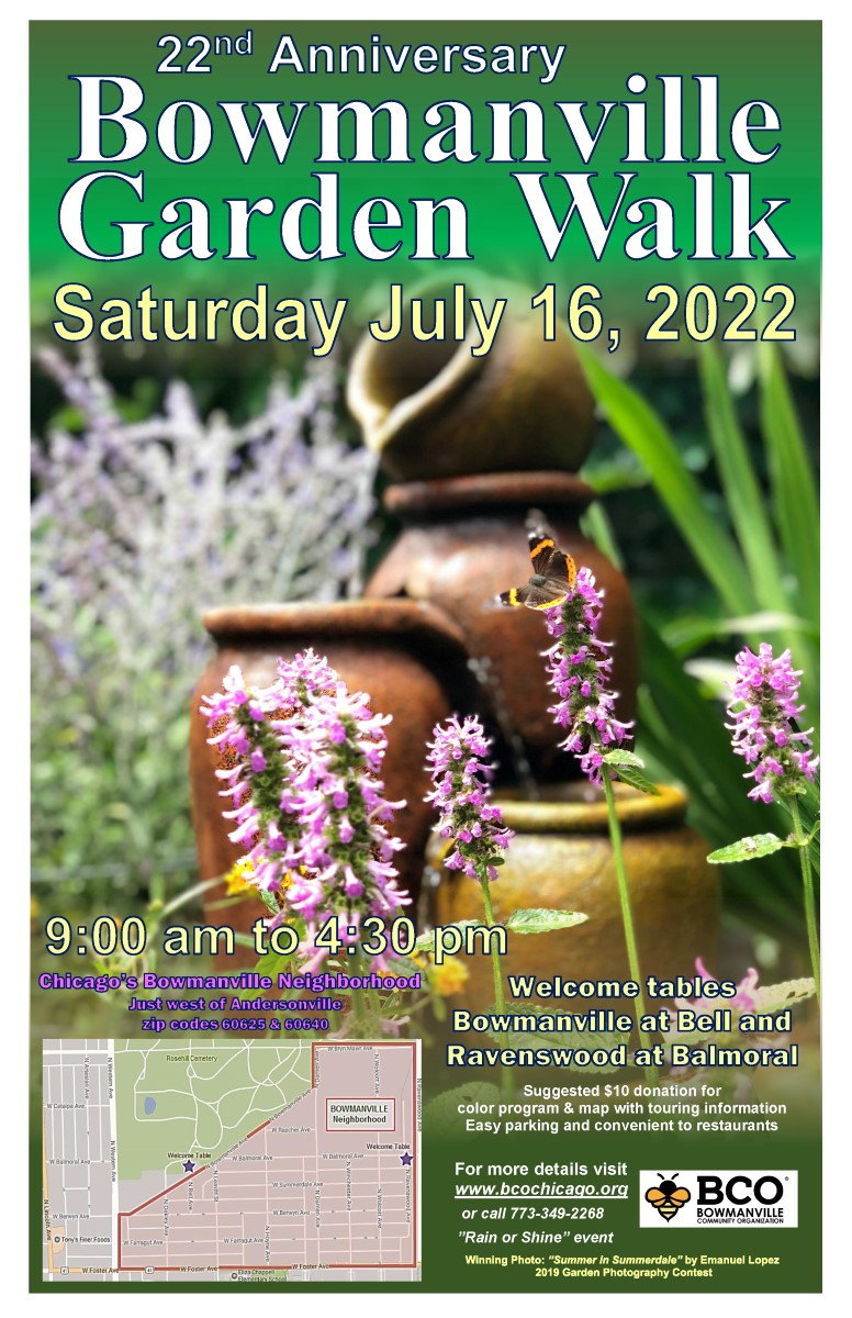 2022 Poster Bowmanville BCO Garden Walk