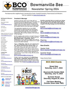 BCO Bowmanville Bee Spring 2024